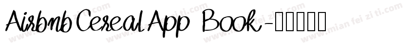 AirbnbCerealApp Book字体转换